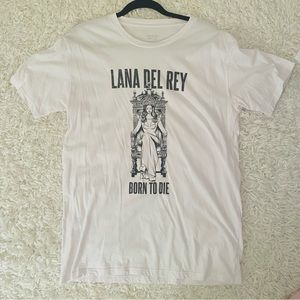 Official Lana Del Rey Born to Die T Shirt White Size Large